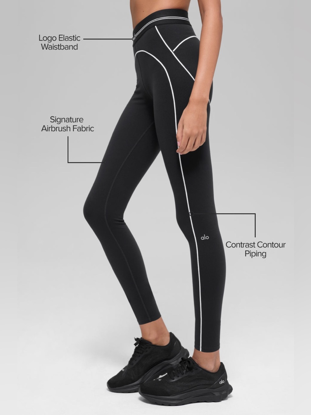 ALO Yoga Airbrush Heart Throb Bra and Leggings Set - Picture 7 of 16